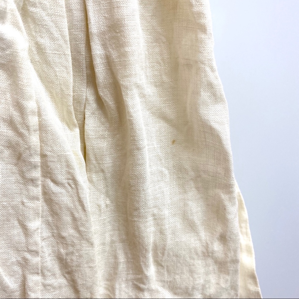 Vintage 80s Couture Lace Collar Prairie Midi Dress - Picture 9 of 11